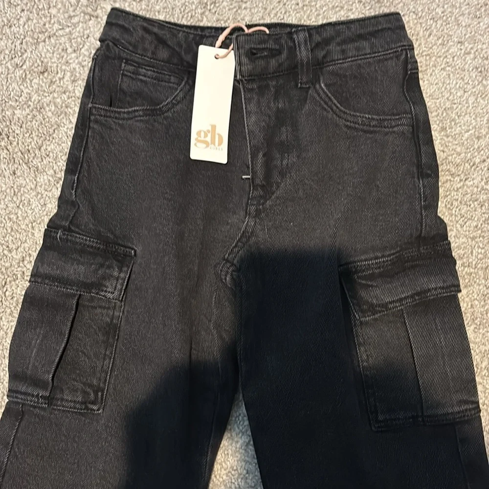 GB Little Girls Wide Leg Cargo Jeans- BRAND NEW
